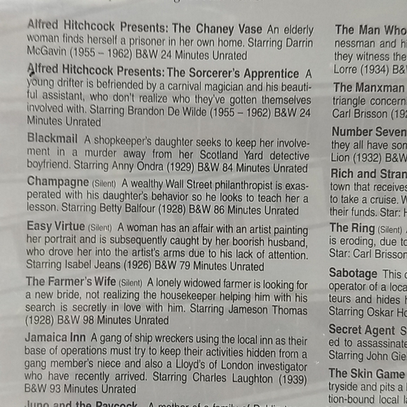 Alfred Hitchcock: The Legend Begins, 20 movies on 4 DVDs, Factory Sealed box set - Picture 6 of 12